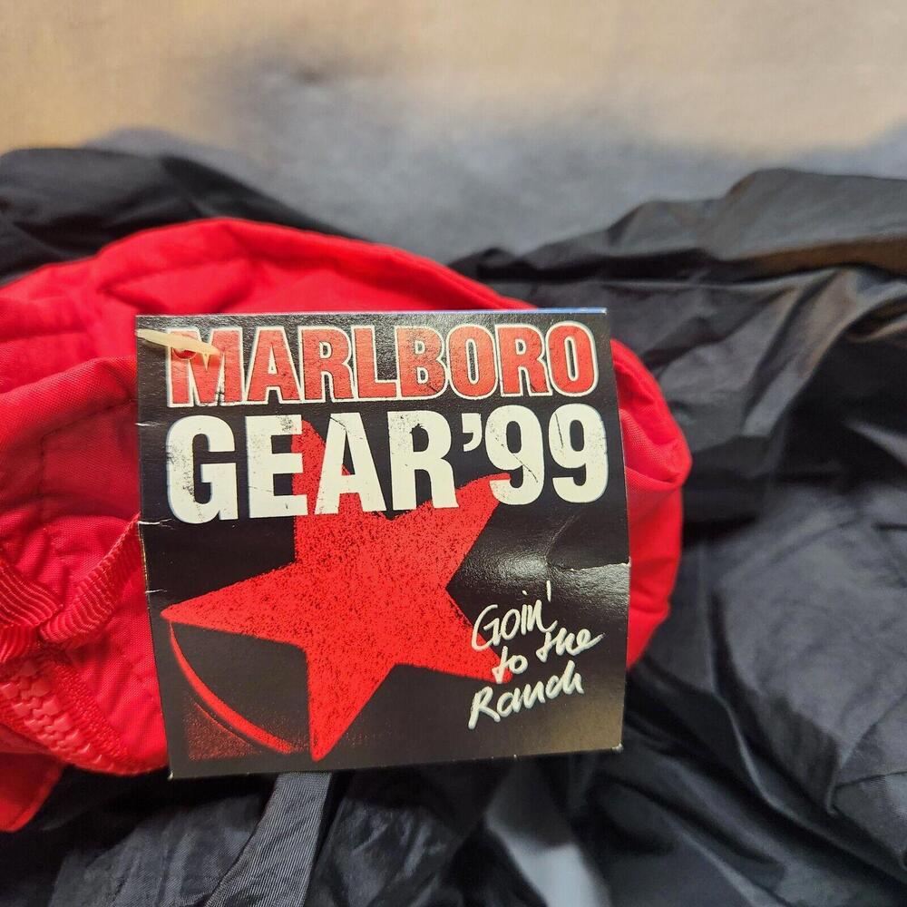 Vintage Marlboro Gear '99 Packable Rain Suit Size Small